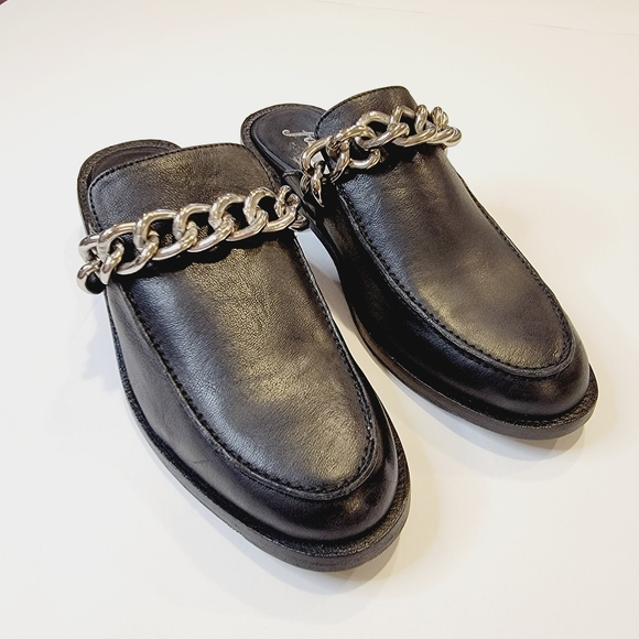 Free People Vida Mules Black Leather EU 36.5 (US 6.5) - Picture 5 of 17